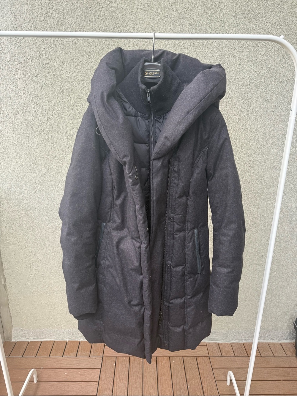Black Women's Hooded Puffer Coat